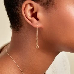 Histoire d'Or Boucles D'oreilles Pendantes Albya Or Jaune