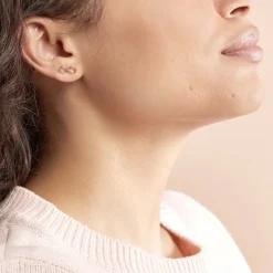 Histoire d'Or Boucles D'oreilles Pendantes Castilla Argent Rose