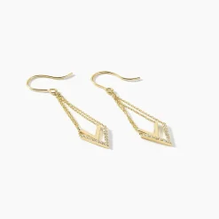 Histoire d'Or Boucles D'oreilles Pendantes Daina Or Jaune Oxyde De Zirconium