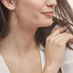 Histoire d'Or Boucles D'oreilles Pendantes Daina Or Jaune Oxyde De Zirconium