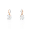 Histoire d'Or Boucles D'oreilles Pendantes Micheline Or Bicolore Oxyde De Zirconium