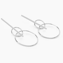 Boucles D'oreilles Pendantes Enissa Argent Blanc-Histoire d'Or Outlet