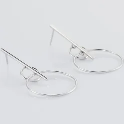 Boucles D'oreilles Pendantes Enissa Argent Blanc-Histoire d'Or Outlet