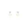 Histoire d'Or Boucles D'oreilles Pendantes Lorella Argent Blanc Perle De Culture