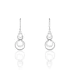 Boucles D'oreilles Pendantes Greta Argent Blanc-Histoire d'Or Hot