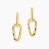 Histoire d'Or Boucles D'oreilles Pendantes Gold Aura Acier Jaune