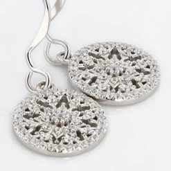 Histoire d'Or Boucles D'oreilles Pendantes Brunilda Argent Blanc Oxyde De Zirconium