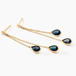 Boucles D'oreilles Pendantes Or Jaune Carlyn Topaze-Histoire d'Or Discount