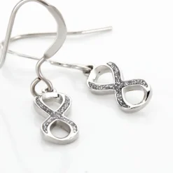 Histoire d'Or Boucles D'oreilles Pendantes Argent Solkem Glitter