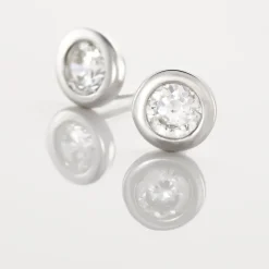 Histoire d'Or Boucles D'oreilles Pendantes Abha Argent Blanc Oxyde De Zirconium