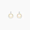 Histoire d'Or Boucles D'oreilles Pendantes Or Bicolore Eloisia Diamants