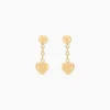 Boucles D'oreilles Pendantes Anne-maudae Pendantes Coeurs Or Jaune-Histoire d'Or Best