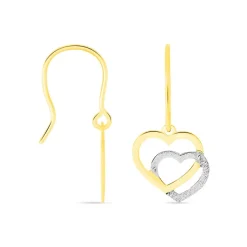 Boucles D'oreilles Pendantes Hedley Or Bicolore-Histoire d'Or Outlet