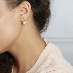 Boucles D'oreilles Pendantes Oxyde Rond Or Jaune Oxyde De Zirconium-Histoire d'Or Best