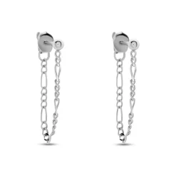 Boucles D'oreilles Pendantes Argent Leent-Histoire d'Or Discount