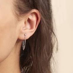 Boucles D'oreilles Pendantes Argent Leent-Histoire d'Or Discount