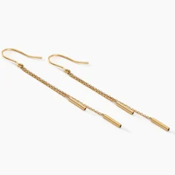 Histoire d'Or Boucles D'oreilles Pendantes Rain Or Jaune