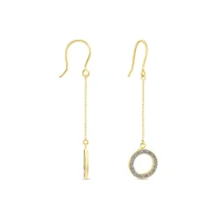 Histoire d'Or Boucles D'oreilles Pendantes Audria Or Jaune