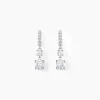 Histoire d'Or Boucles D'oreilles Pendantes Corianne Argent Blanc Oxyde De Zirconium