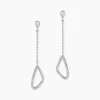 Histoire d'Or Boucles D'oreilles Pendantes Rosemay Argent Blanc Oxyde De Zirconium