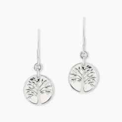 Histoire d'Or Boucles D'oreilles Pendantes Argent Blanc Sofee Nacress