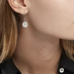 Histoire d'Or Boucles D'oreilles Pendantes Argent Blanc Sofee Nacress