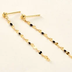 Histoire d'Or Boucles D'oreilles Pendantes Asteria Or Jaune
