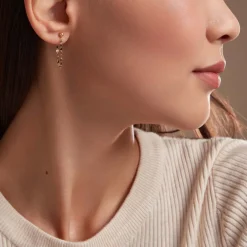 Histoire d'Or Boucles D'oreilles Pendantes Asteria Or Jaune