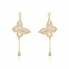 Boucles D'oreilles Pendantes Areli Plaque Or Doré Nacre Oxyde-Histoire d'Or Clearance