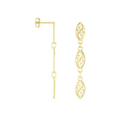 Histoire d'Or Boucles D'oreilles Pendantes Golden Acanty Or Jaune