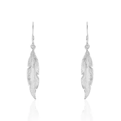 Histoire d'Or Boucles D'oreilles Pendantes Violka Argent Blanc