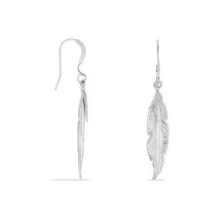 Histoire d'Or Boucles D'oreilles Pendantes Violka Argent Blanc