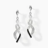 Boucles D'oreilles Pendantes Claudia Argent Blanc Oxyde De Zirconium-Histoire d'Or