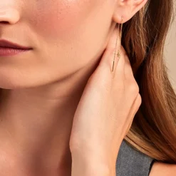 Histoire d'Or Boucles D'oreilles Pendantes Pendilla Or Jaune