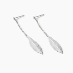 Boucles D'oreilles Pendantes Euriell Argent Blanc-Histoire d'Or Clearance