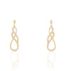 Boucles D'oreilles Pendantes Rajah Plaqué Or Jaune Oxyde De Zirconium-Histoire d'Or Discount