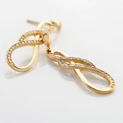 Boucles D'oreilles Pendantes Rajah Plaqué Or Jaune Oxyde De Zirconium-Histoire d'Or Discount