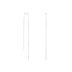 Histoire d'Or Boucles D'oreilles Pendantes Java Argent Blanc