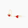 Histoire d'Or Boucles D'oreilles Pendantes Elizabetae Fraise Or Jaune
