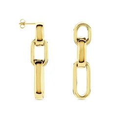 Boucles D'oreilles Pendantes Jari Or Jaune-Histoire d'Or