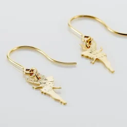 Boucles D'oreilles Pendantes Fee Or Jaune-Histoire d'Or Outlet