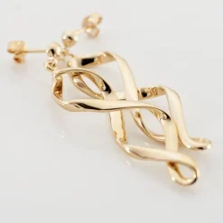 Histoire d'Or Boucles D'oreilles Pendantes Indi Plaqué Or Jaune