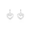 Boucles D'oreilles Pendantes Clarity Argent Blanc Nacre-Histoire d'Or Online