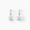 Histoire d'Or Boucles D'oreilles Pendantes Paciane Or Blanc Oxyde De Zirconium
