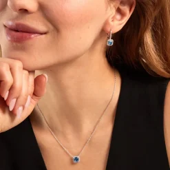 Histoire d'Or Boucles D'oreilles Pendantes Rio Argent Blanc Oxyde De Zirconium