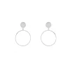Histoire d'Or Boucles D'oreilles Pendantes Misao Argent Blanc