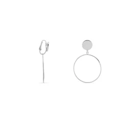 Histoire d'Or Boucles D'oreilles Pendantes Misao Argent Blanc