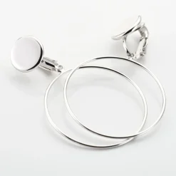 Histoire d'Or Boucles D'oreilles Pendantes Misao Argent Blanc