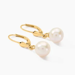 Histoire d'Or Boucles D'oreilles Pendantes Cecilius Or Jaune Perle De Culture