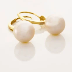 Histoire d'Or Boucles D'oreilles Pendantes Cecilius Or Jaune Perle De Culture